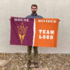 Sun Devils vs Custom Team House Divided Flag, Custom Spirit Flag