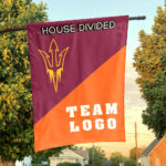 Sun Devils vs Custom Team House Divided Flag, Custom Split Flag