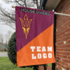 Sun Devils vs Custom Team House Divided Flag, Custom Split Flag
