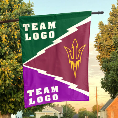 Sun Devils vs Custom Team House Divided Flag, NCAA College Flag