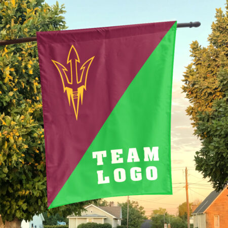 Sun Devils vs Custom Team House Divided Flag, NCAA House Flag