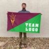 Sun Devils vs Custom Team House Divided Flag, NCAA House Flag