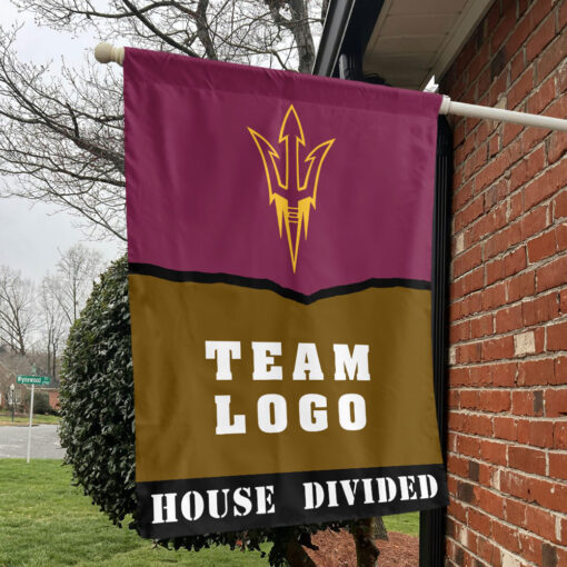 Sun Devils vs Custom Team House Divided Flag, NCAA Rivalry Flag
