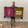 Sun Devils vs Custom Team House Divided Flag, NCAA Rivalry Flag