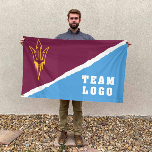 Sun Devils vs Custom Team House Divided Flag, NCAA Spirit Flag