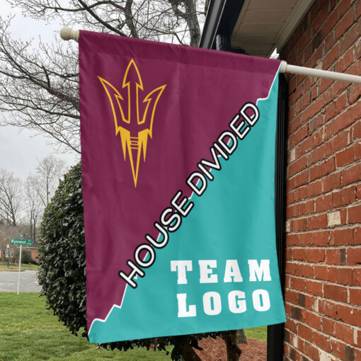 Sun Devils vs Custom Team House Divided Flag, NCAA Split Flag