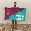 Sun Devils vs Custom Team House Divided Flag, NCAA Split Flag