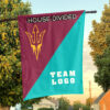 Sun Devils vs Custom Team House Divided Flag, NCAA Team Flag