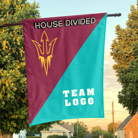 Sun Devils vs Custom Team House Divided Flag, NCAA Team Flag