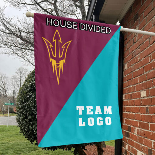 Sun Devils vs Custom Team House Divided Flag, NCAA Team Flag
