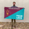 Sun Devils vs Custom Team House Divided Flag, NCAA Team Flag
