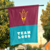 Sun Devils vs Custom Team House Divided Flag, NCAA Two Team Flag