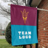 Sun Devils vs Custom Team House Divided Flag, NCAA Two Team Flag