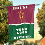 Sun Devils vs Custom Team House Divided Flag, Personalized College Flag