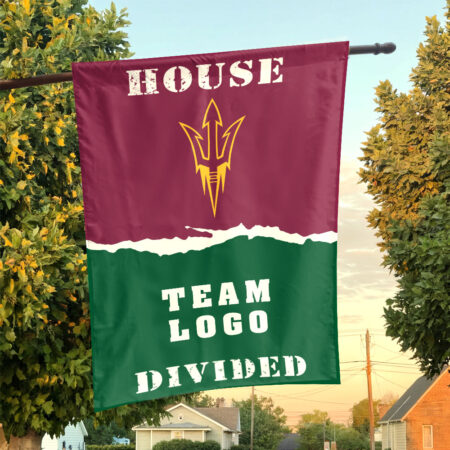 Sun Devils vs Custom Team House Divided Flag, Personalized College Flag