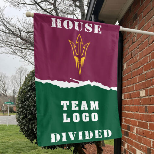 Sun Devils vs Custom Team House Divided Flag, Personalized College Flag