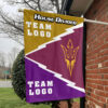 Sun Devils vs Custom Team House Divided Flag, Personalized NCAA Flag