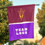 Sun Devils vs Custom Team House Divided Flag, Personalized Spirit Flag