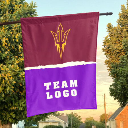 Sun Devils vs Custom Team House Divided Flag, Personalized Spirit Flag