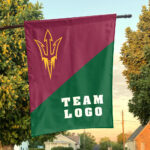 Sun Devils vs Custom Team House Divided Flag, Personalized Split Flag