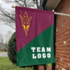 Sun Devils vs Custom Team House Divided Flag, Personalized Split Flag