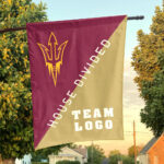 Sun Devils vs Custom Team House Divided Flag, Personalized Team Flag