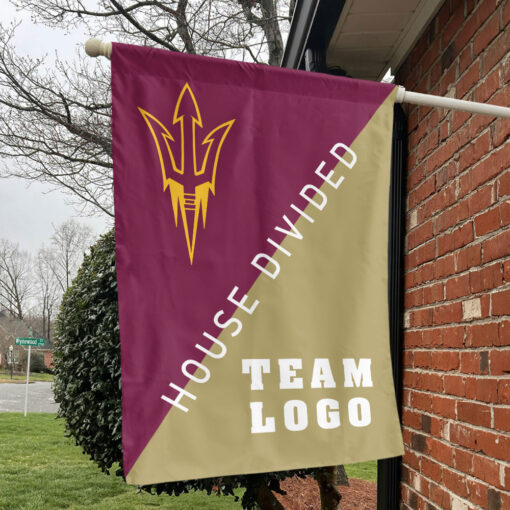 Sun Devils vs Custom Team House Divided Flag, Personalized Team Flag