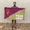 Sun Devils vs Custom Team House Divided Flag, Personalized Team Flag