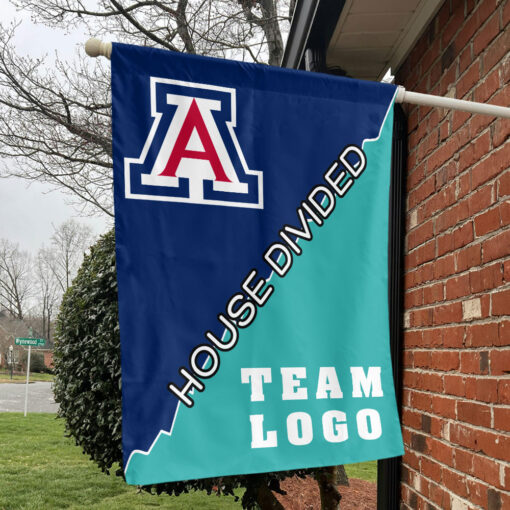 Wildcats vs Custom Team House Divided Flag, College Custom Flag