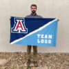 Wildcats vs Custom Team House Divided Flag, Custom College Flag