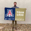 Wildcats vs Custom Team House Divided Flag, Custom House Flag
