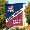 Wildcats vs Custom Team House Divided Flag, Custom Rivalry Flag