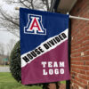 Wildcats vs Custom Team House Divided Flag, Custom Rivalry Flag