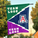 Wildcats vs Custom Team House Divided Flag, Custom Spirit Flag