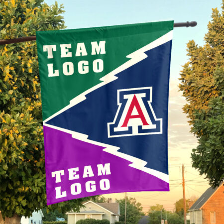 Wildcats vs Custom Team House Divided Flag, Custom Spirit Flag