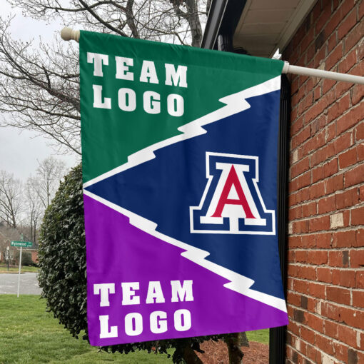 Wildcats vs Custom Team House Divided Flag, Custom Spirit Flag