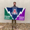 Wildcats vs Custom Team House Divided Flag, Custom Spirit Flag