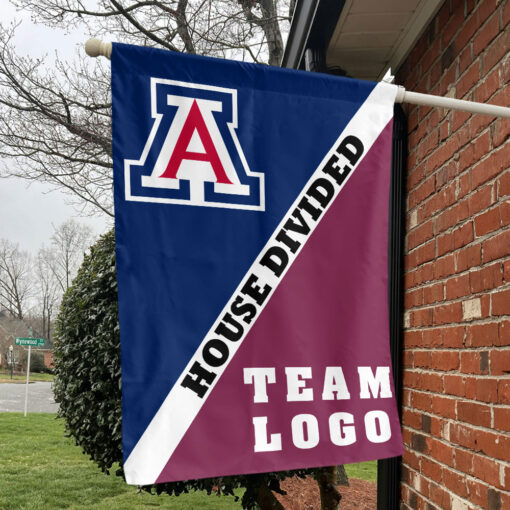 Wildcats vs Custom Team House Divided Flag, Custom Split Flag