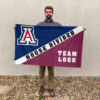 Wildcats vs Custom Team House Divided Flag, Custom Split Flag