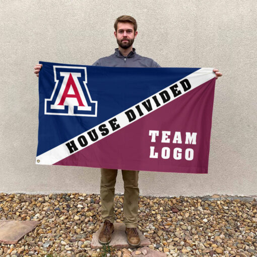 Wildcats vs Custom Team House Divided Flag, Custom Split Flag