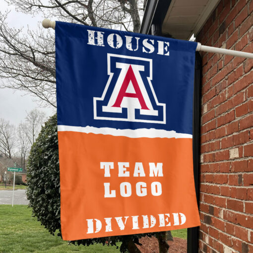 Wildcats vs Custom Team House Divided Flag, NCAA College Flag