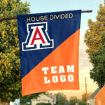 Wildcats vs Custom Team House Divided Flag, NCAA Custom Flag