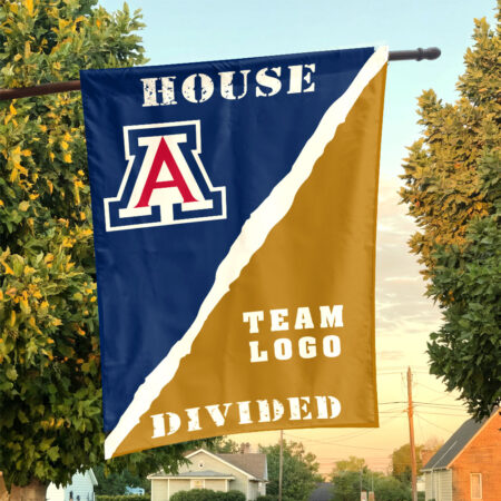 Wildcats vs Custom Team House Divided Flag, NCAA Rivalry Flag