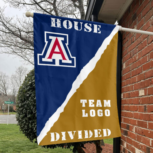 Wildcats vs Custom Team House Divided Flag, NCAA Rivalry Flag Wildcats vs Custom Team House Divided Flag, NCAA Rivalry Flag