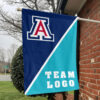 Wildcats vs Custom Team House Divided Flag, NCAA Split Flag 1 Wildcats vs Custom Team House Divided Flag, NCAA Split Flag