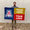 Wildcats vs Custom Team House Divided Flag, NCAA Two Team Flag 2 Wildcats vs Custom Team House Divided Flag, NCAA Two Team Flag