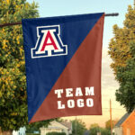 Wildcats vs Custom Team House Divided Flag, Personalized College Flag