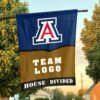 Wildcats vs Custom Team House Divided Flag, Personalized House Flag