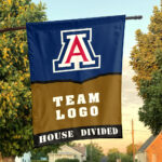 Wildcats vs Custom Team House Divided Flag, Personalized House Flag