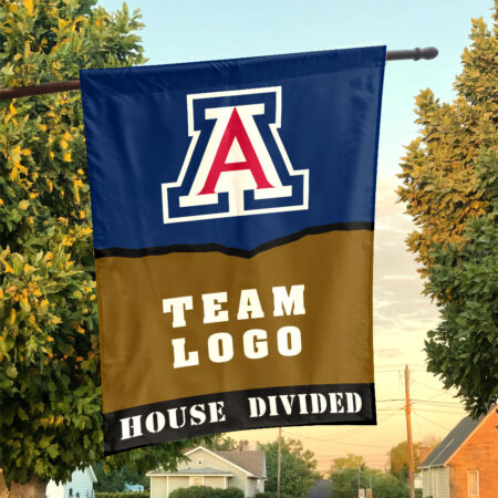 Wildcats vs Custom Team House Divided Flag, Personalized House Flag